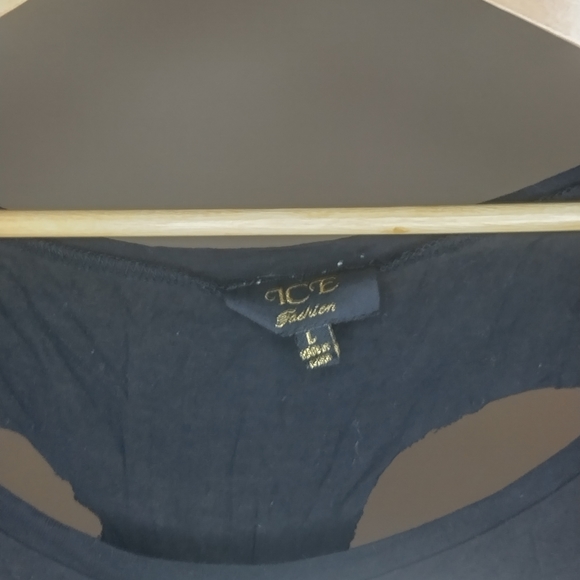 Skull print and cut out Y2K ice fashion top - Picture 3 of 4